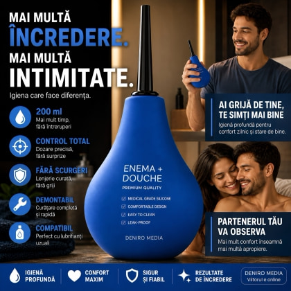 Irigator Anal The Cleaner 200 ml — Aplicare Precisă