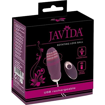 JAVIDA Ou Vibrator Rotativ 8 Moduri Reîncărcabil Mov
