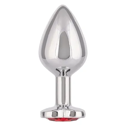 Jewel Large Ruby Heart Plug Roșu