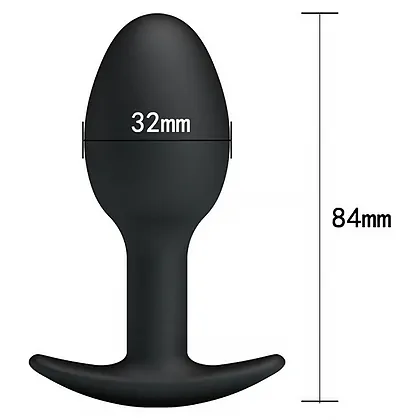 Jucărie Erotică Cu Bile Anale Silicon Negru