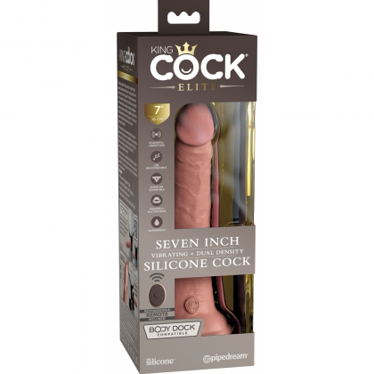 Vibrator King Penis Elite Dual Density 21cm