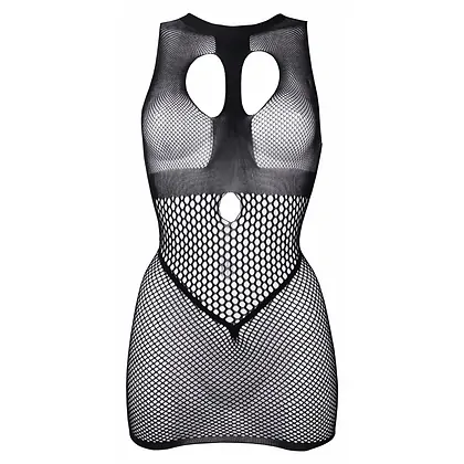 Le Desir Duo Net Open Cup Mini Dress Negru S-L