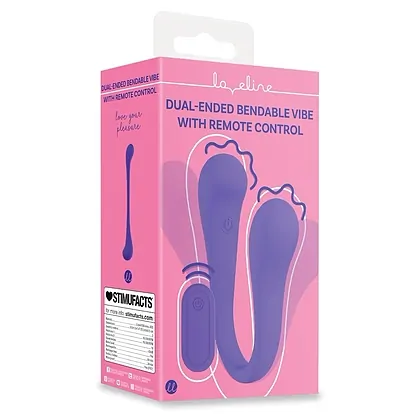 Loveline Dual Flexibil 10 Moduri Telecomandă Mov