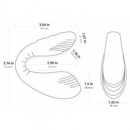 Vibrator Ajustabil Lovense Dolce Dual Roz