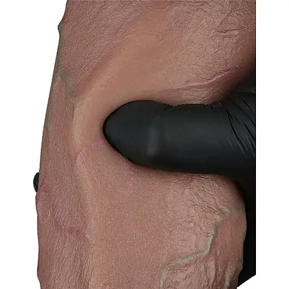 Lovetoy Dildo 25cm Silicon Dublu Strat cu Ventuză Maro