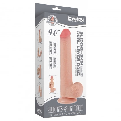 LoveToy Dildo Realist 22cm cu Ventuză