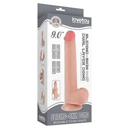 LoveToy Dildo Realist 22cm cu Ventuza