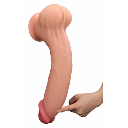 Lovetoy Dual Layer 36 cm Piele Moale și Miez Ferm
