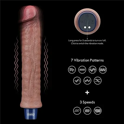 Lovetoy Real Softee – Vibrator Realist 24,5 cm, 10 Moduri
