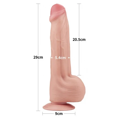 Lovetoy Realist Dual Layer 29 cm – Ventuză Puternică