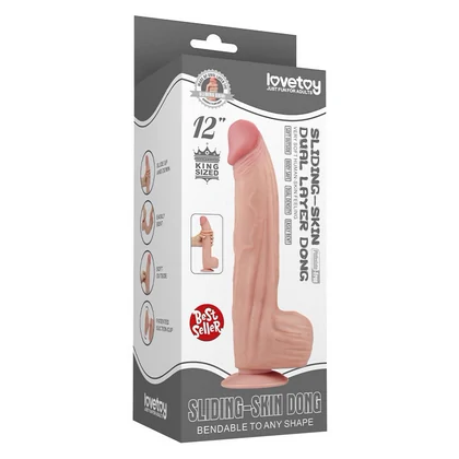 Lovetoy Realist TPE Dublu Strat 31 cm – Ventuză Puternică