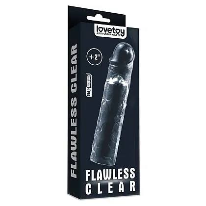 Lovetoy Shameless Clear: Manșon Elastic +5 cm Transparent
