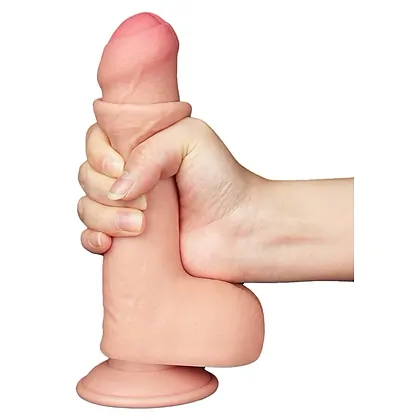 LoveToy Sliding Skin 18,3 cm — Realist, Ventuză Detașabilă