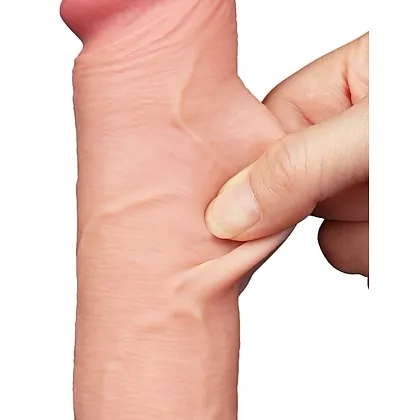 LoveToy Sliding Skin 20 cm — Dildo Realist cu Ventuză