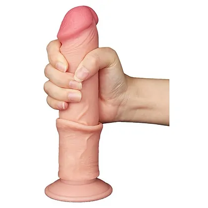 LoveToy Sliding Skin 20 cm — Dildo Realist cu Ventuză