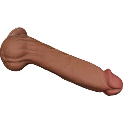 LoveToy Sliding Skin 36 cm Realist, Textură Naturală Maro