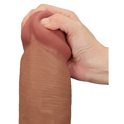 LoveToy Sliding Skin 36 cm Realist, Textură Naturală Maro