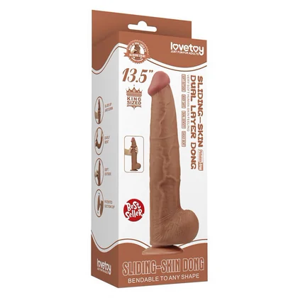 LoveToy Sliding Skin – Dildo Realist 34 cm