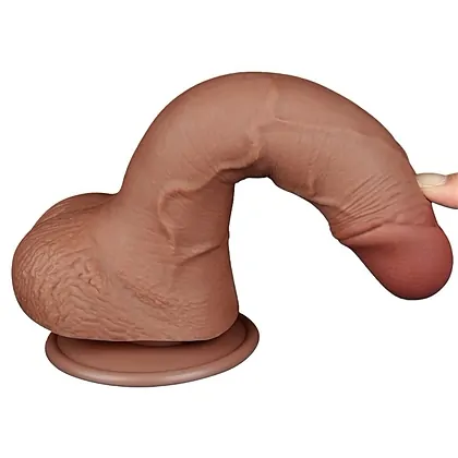 LoveToy Sliding Skin Dildo 19.5 cm, Maro Realist