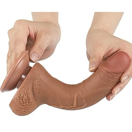 LoveToy Sliding Skin Dildo 19.5 cm, Maro Realist