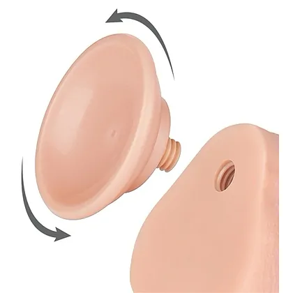 LoveToy Sliding Skin Dildo 20 cm – Realist, Ventuză