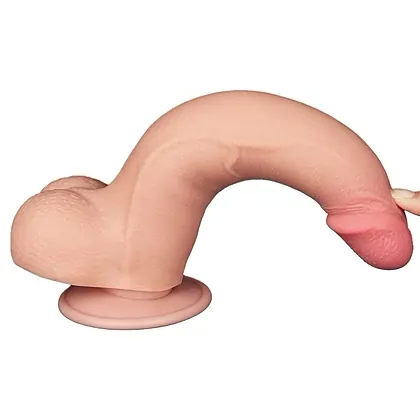 LoveToy Sliding Skin Dildo 20 cm – Realist, Ventuză