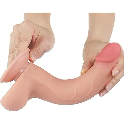 LoveToy Sliding Skin Dildo 20 cm – Realist, Ventuză