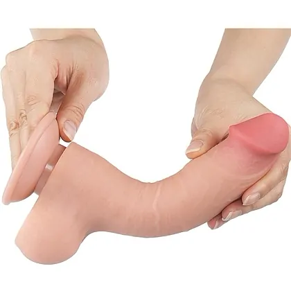 LoveToy Sliding Skin Dildo 20 cm Realist Nude
