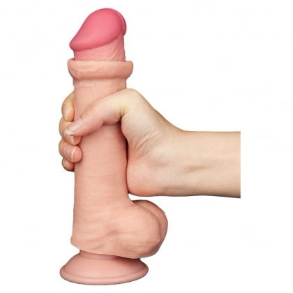 LoveToy Sliding-Skin Realist 20.8 cm Ø4 cm - Ventuză