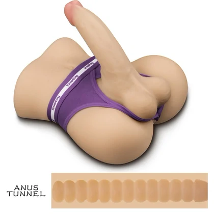 Lovetoy Streetgirls #15 — Dildo Flexibil, Tunel Texturat