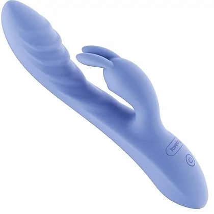 Lovetoy Swirl Vibrator Din silicon, 3+7, Reîncărcabil Mov