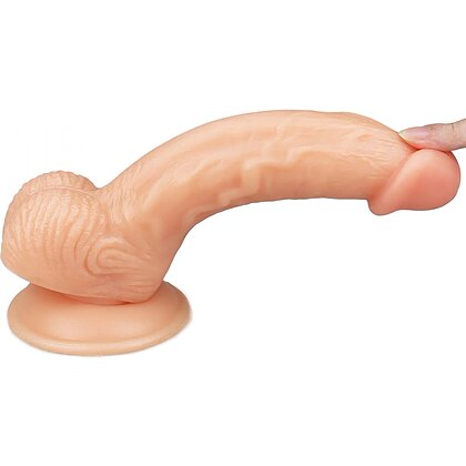 Lovetoy Ultra Soft Dude Dildo Realist 20 cm cu Ventuză