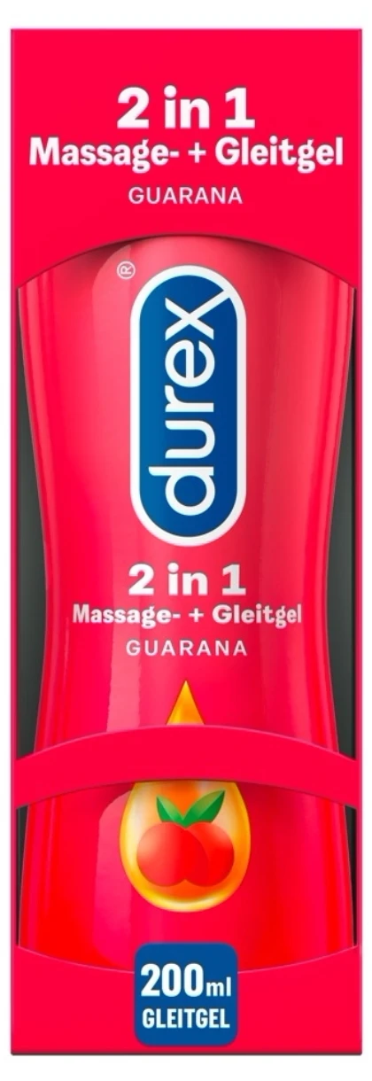Lubrifiant Durex Play 2 în 1 Massage Guarana 200ml