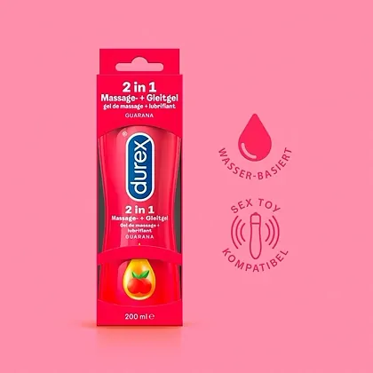 Lubrifiant Durex Play 2 in 1 Massage Guarana 200ml