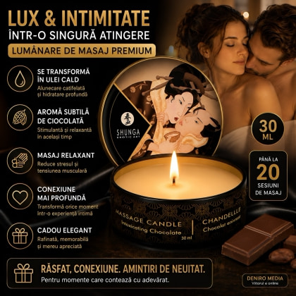 Lumânare Masaj Shunga Ciocolată 30ml