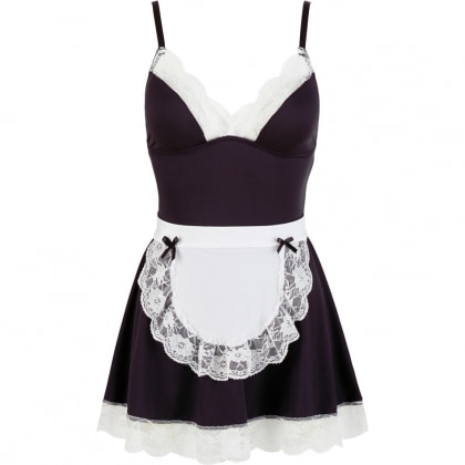 Maids Costume Cottelli Collection Negru L