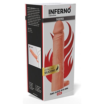 Manșon Hidden Desire 20cm cu Inel Stabil