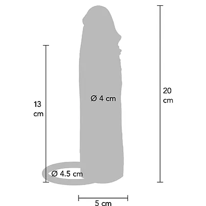 Manșon Hidratant ToyJoy 20 cm — Aspect Natural Moale