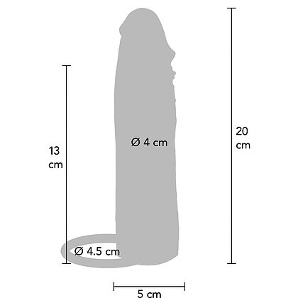 Manșon Hidratant ToyJoy 20 cm — Aspect Natural Moale