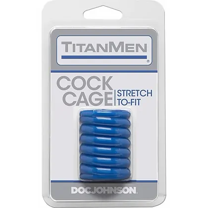 Manson Penis TitanMen Penis Cage Albastru
