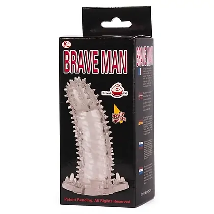 Manșon pentru Penis Transparent cu Striații