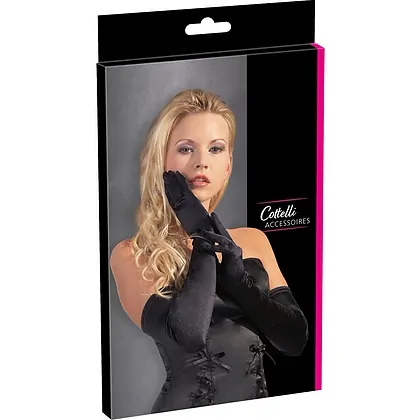 Mănuși Satin Gloves Negru