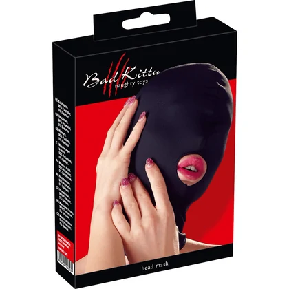Masca Bad Kitty Head Mask Mouth — Neagră, Discretă Negru