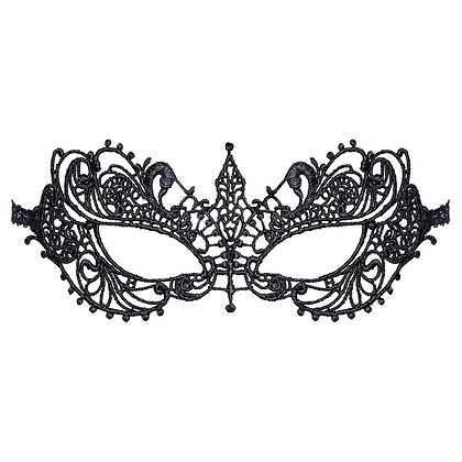 Masca Brodată Elegantă Cottelli Collection Unisize Negru
