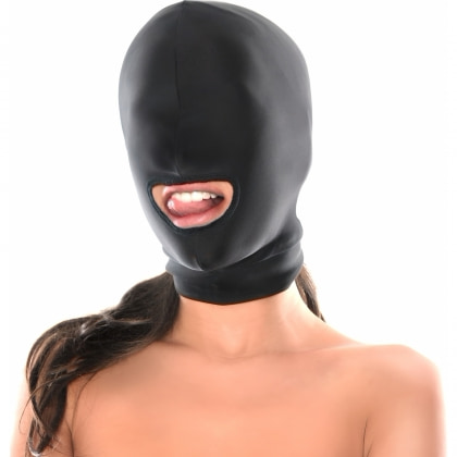 Mască Erotică pentru BDSM cu Gură Accesibilă Negru