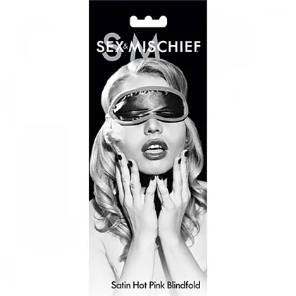 Masca Sex And Mischief Satin Blindfold Light Hot Fuchsia