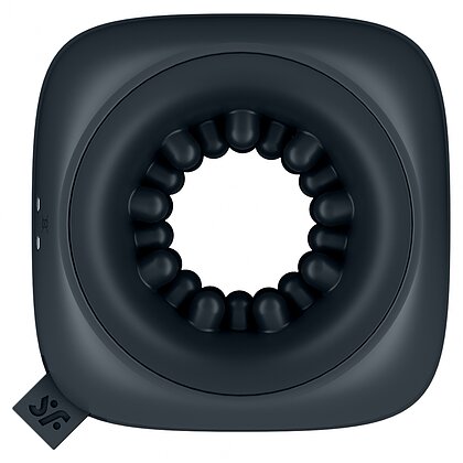 Masturbator Cu Vibrații Ring Stroker Negru