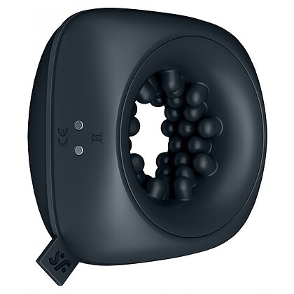 Masturbator Cu Vibrații Ring Stroker Negru