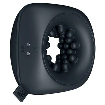 Masturbator Cu Vibrații Ring Stroker Negru