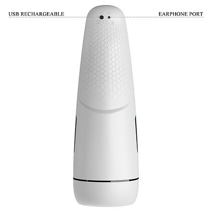 Masturbator Cu Vibrații Și Încălzire Marissa Alb